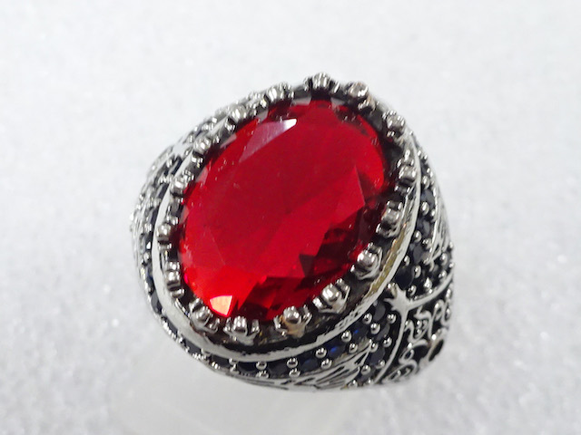 COLORED STONE FASHION RING / JP SIZE 21